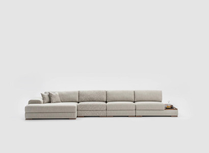 L-shape Corner sofa Living landscape Luxury Gray Corner suite Design Furniture 455x150